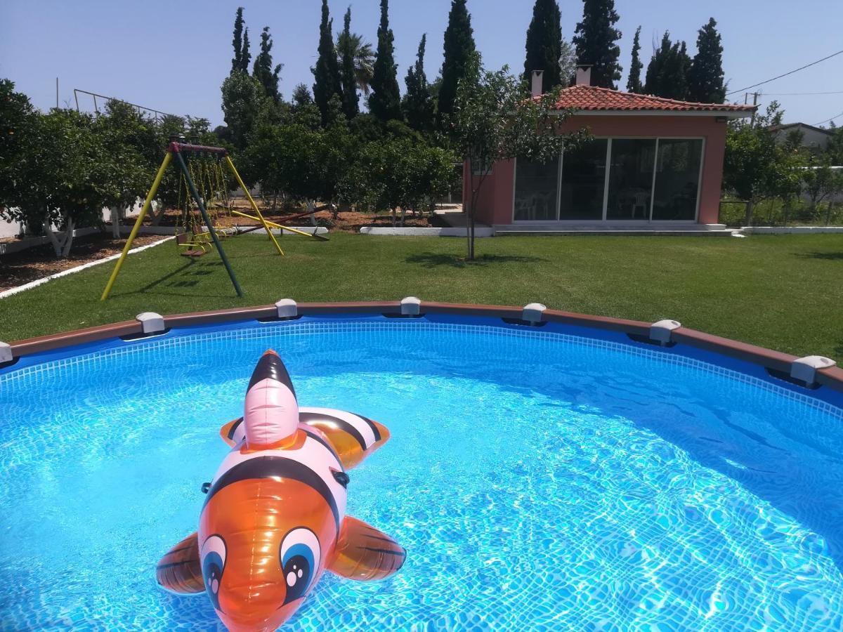 Marathon Beachside Villa 100M From The Beach Schinias Bagian luar foto