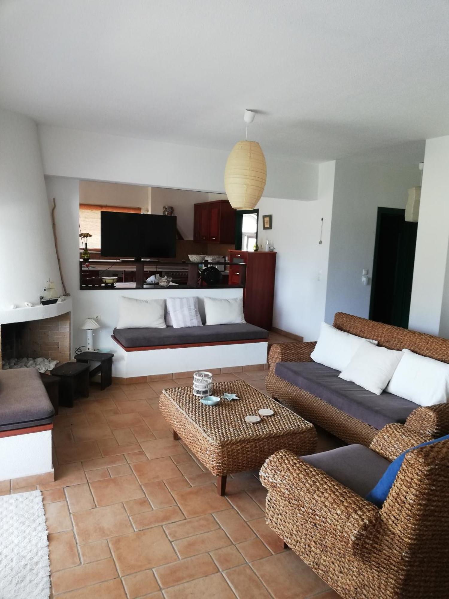 Marathon Beachside Villa 100M From The Beach Schinias Bagian luar foto