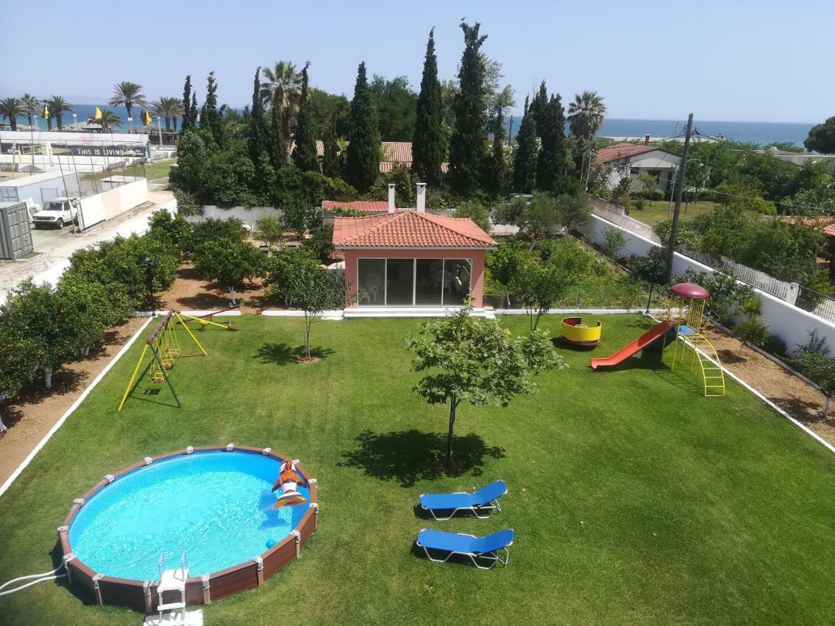 Marathon Beachside Villa 100M From The Beach Schinias Bagian luar foto